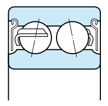 Dobbeltradede-vinkelkontaktlejer-shielded